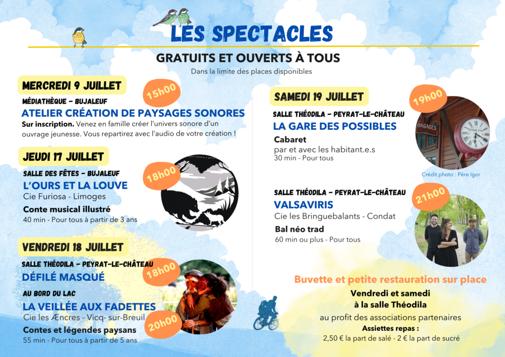 Programme complet Pop-up Peyrat le Château